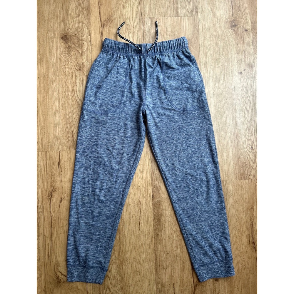 Hanna Andersson Kids Active Joggers 2 Pack Grey Blue Heathered Pants Size 140cm - Picture 5 of 7